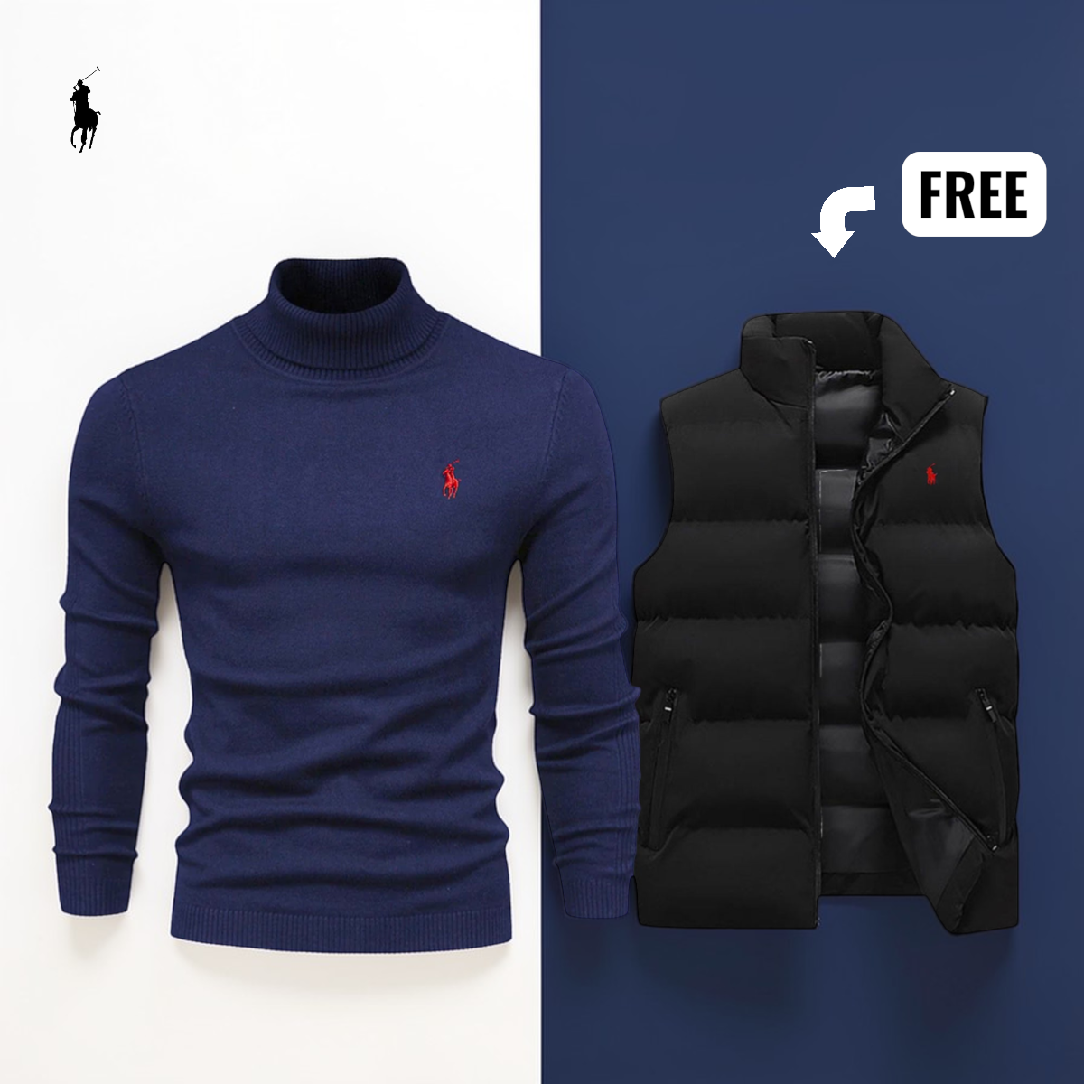 Kingsley RL™ | Knit Gilet + Free Sweater – Clearance Sale