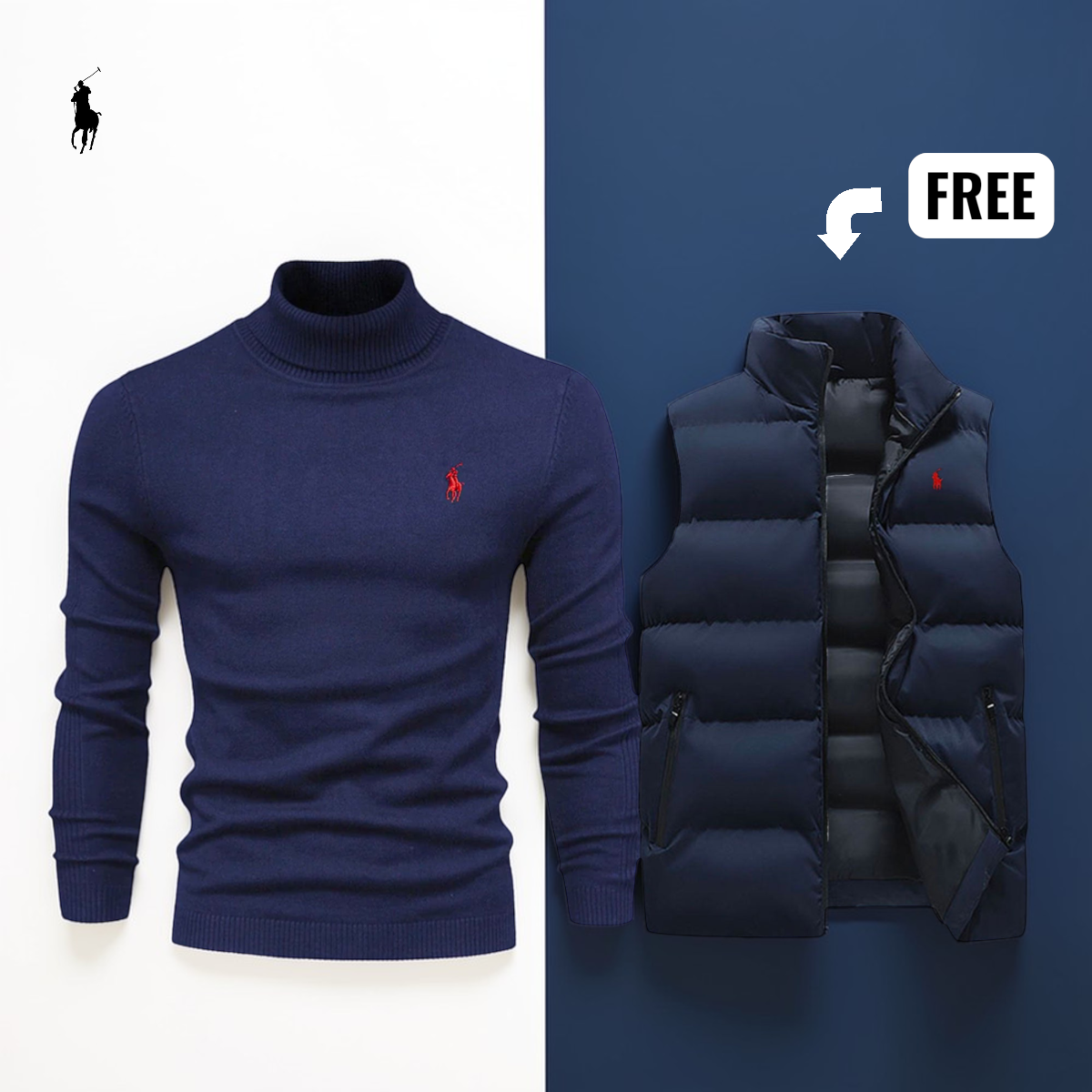 Kingsley RL™ | Knit Gilet + Free Sweater – Clearance Sale