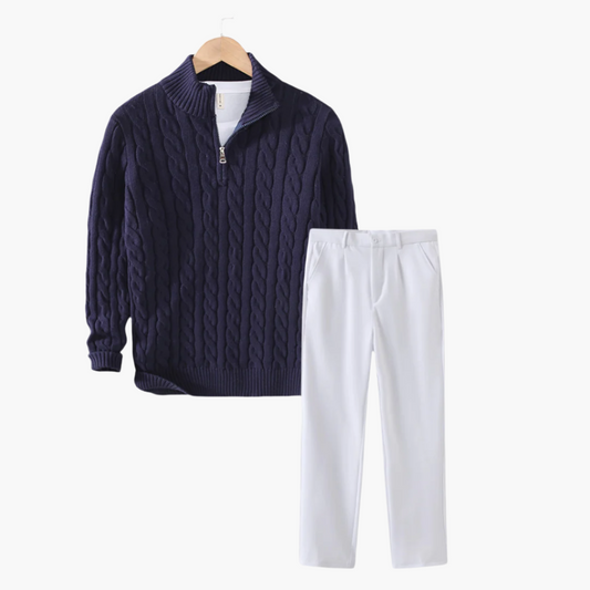 Polo Brunch™ | Autumn Outfit Set – Polo & Pants