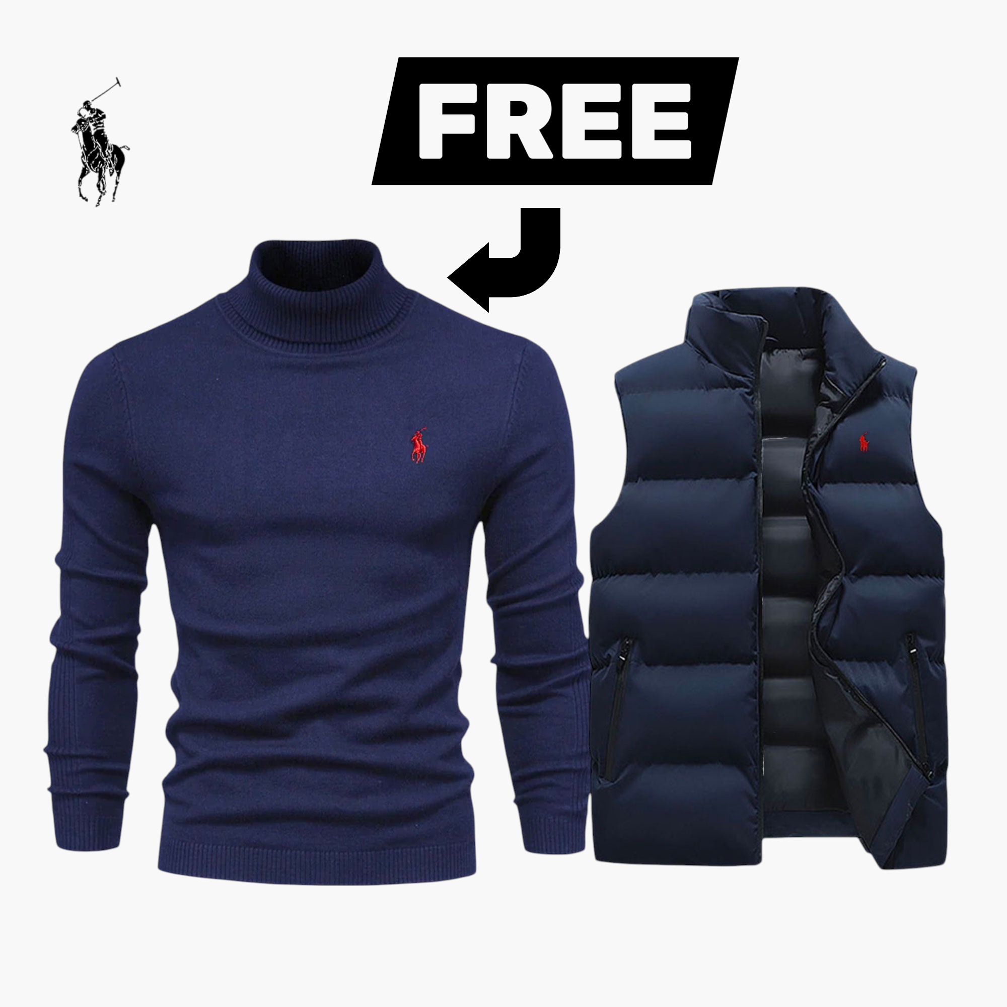 Kingsley RL™ | Knit Gilet + Free Sweater – Clearance Sale